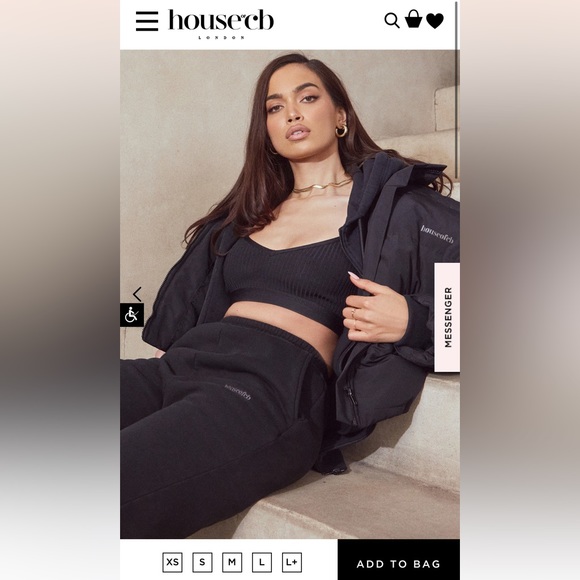 House of CB EVIE BLACK BANDAGE BRALETTE - Picture 4 of 6